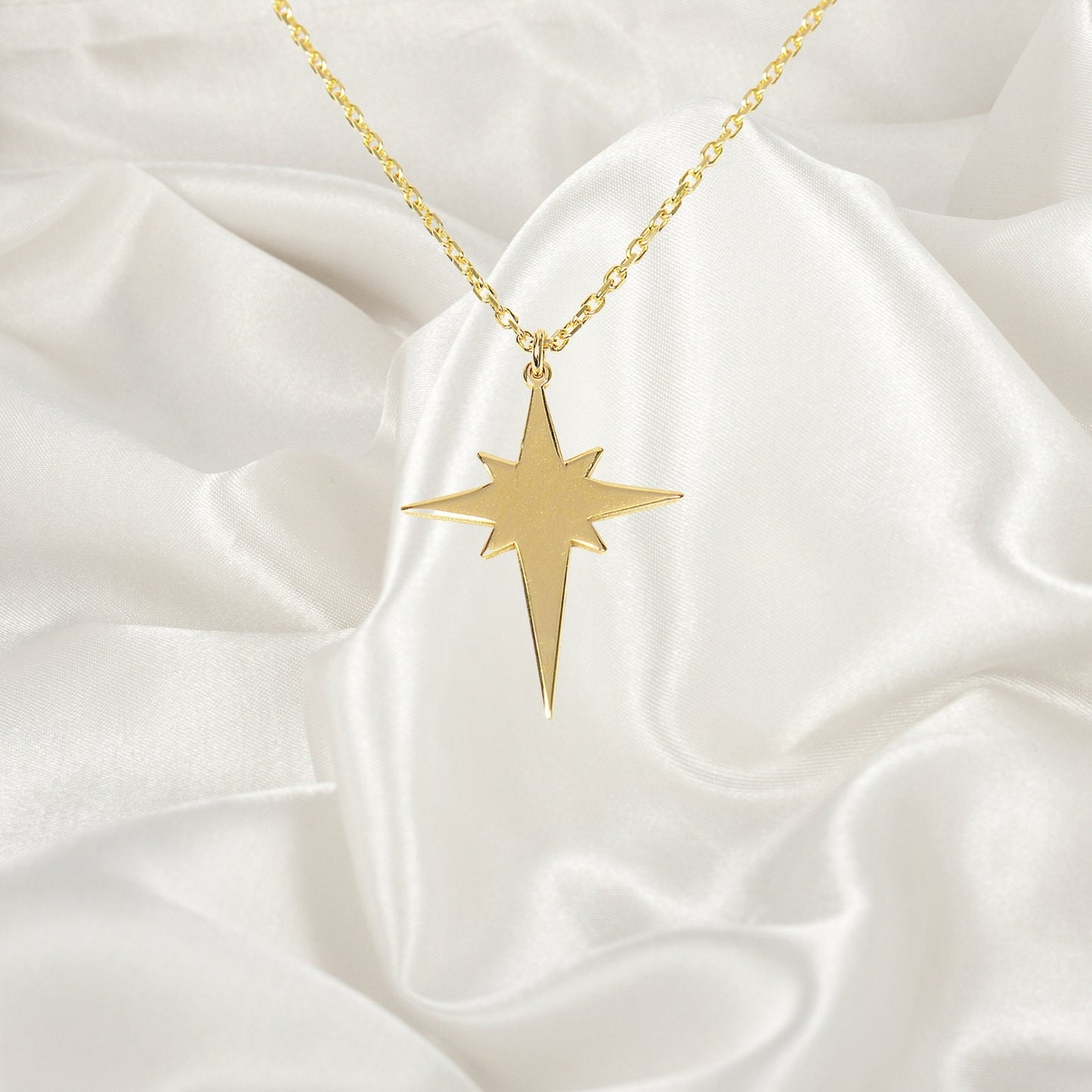 North Star Necklace, Polestar Necklace, Symbol Star Necklace, Christmas Gift, Gift for Her, Star Necklace, Minimalist North Star Necklace