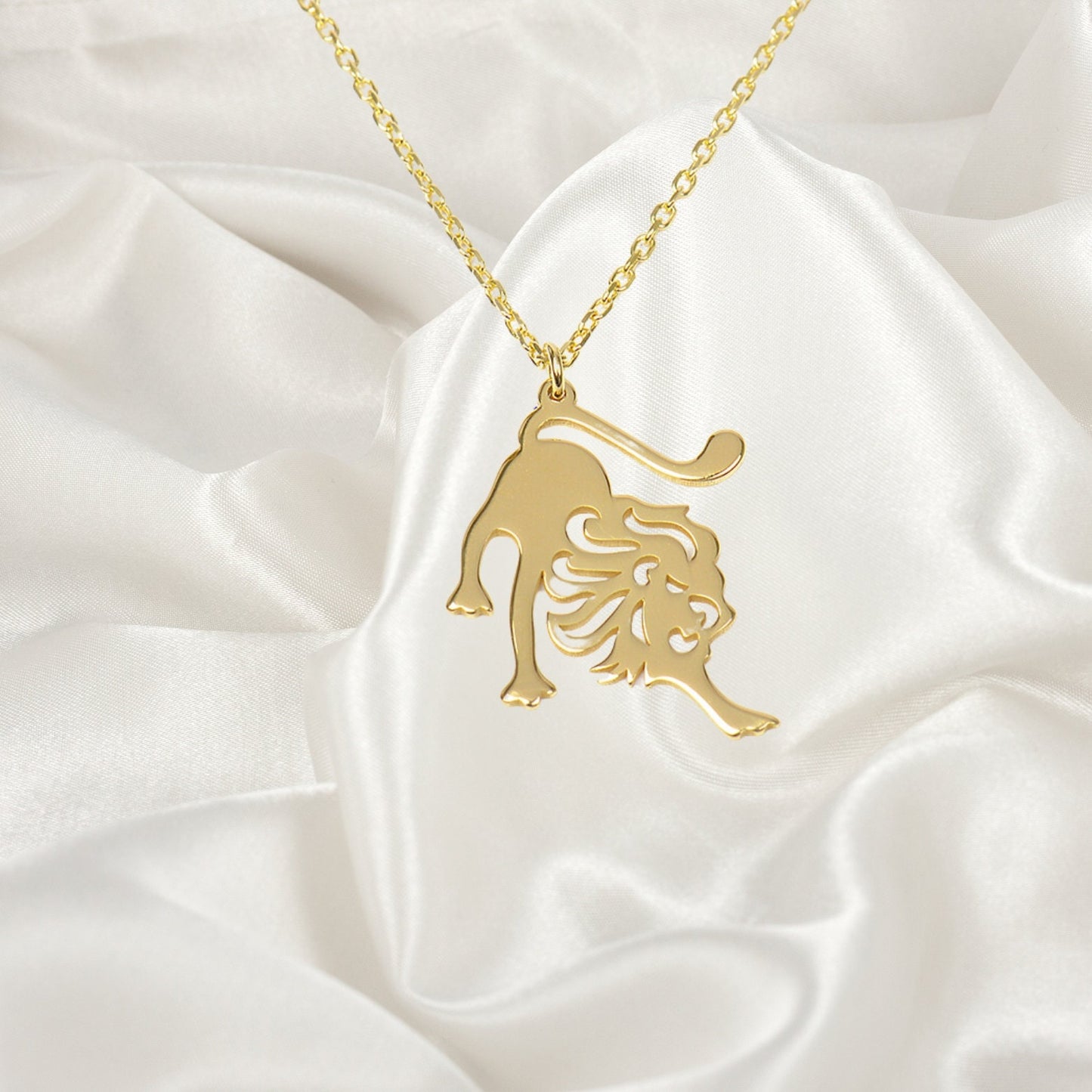 Leo Necklace, Leo Jewelry, Minimalist Leo Necklace, Zodiac Necklace, Astrology Birthday Gift for Her, Gift for Mom, Leo Birthday Gifts