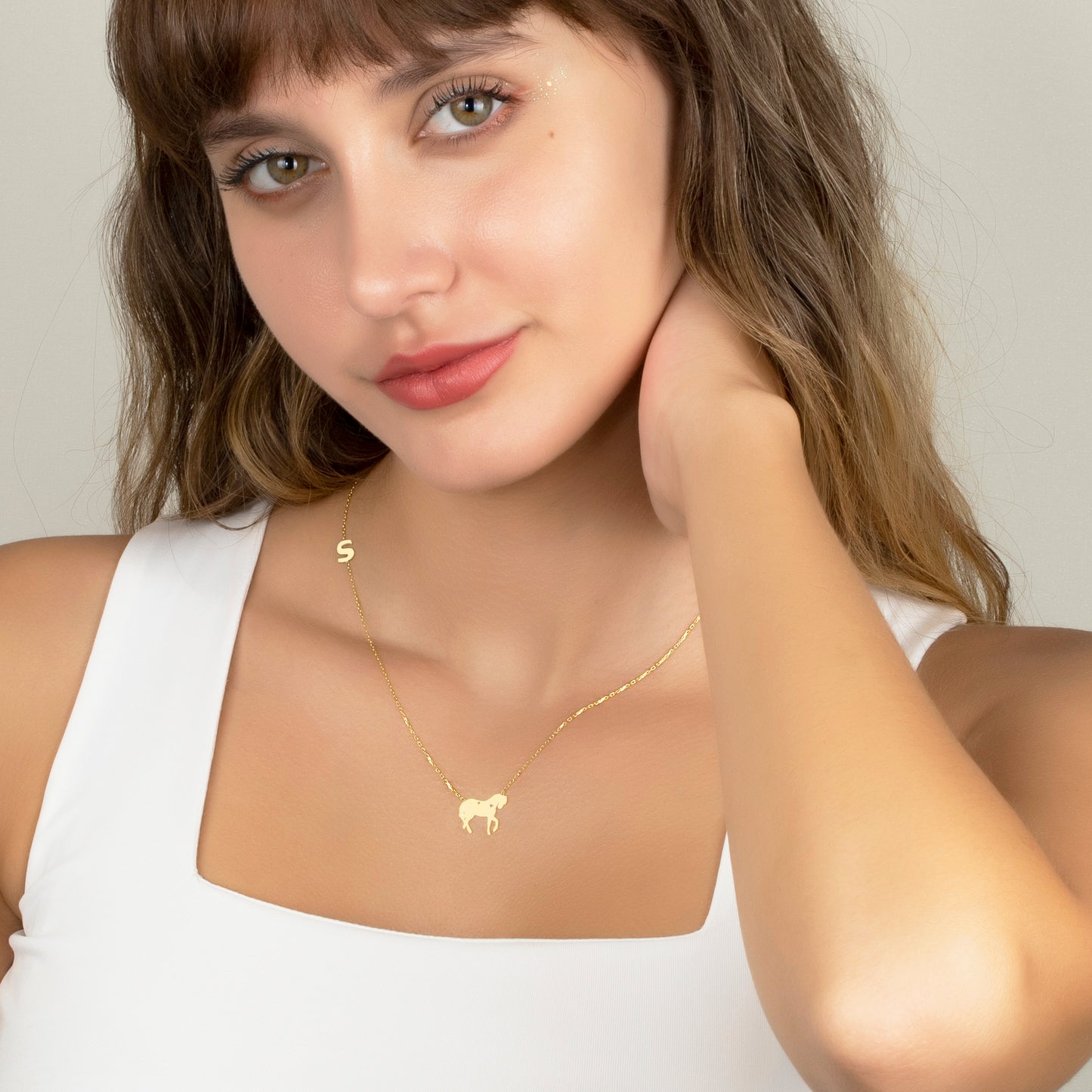 Horse Necklace, Personalised Birthday Gift for Girl, Equestrian Gift Idea, Horse Lover Gift Jewellry - Geniune Jewellery