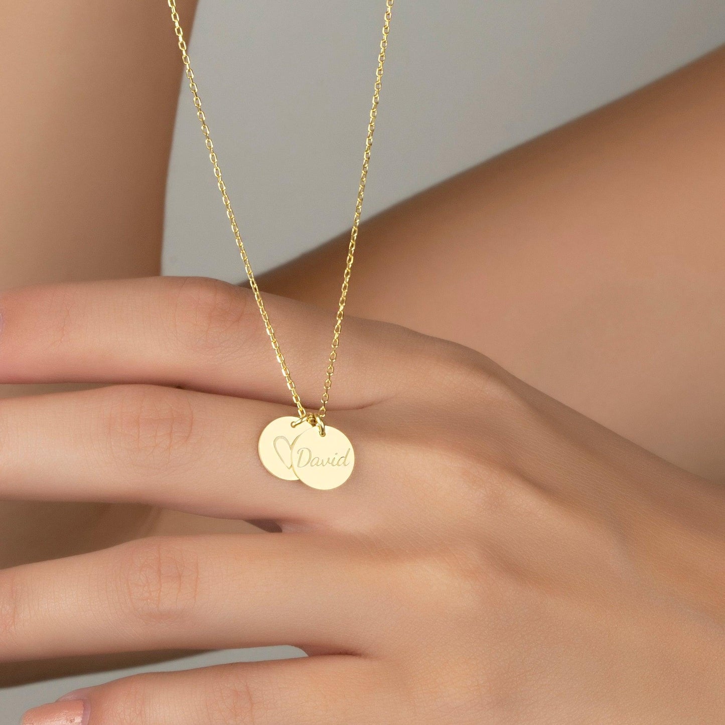 Heart Name Necklace, Valentine's Day Necklaces, silver love necklace, name pendant, love mom necklace, stamped name necklace, customized necklace.