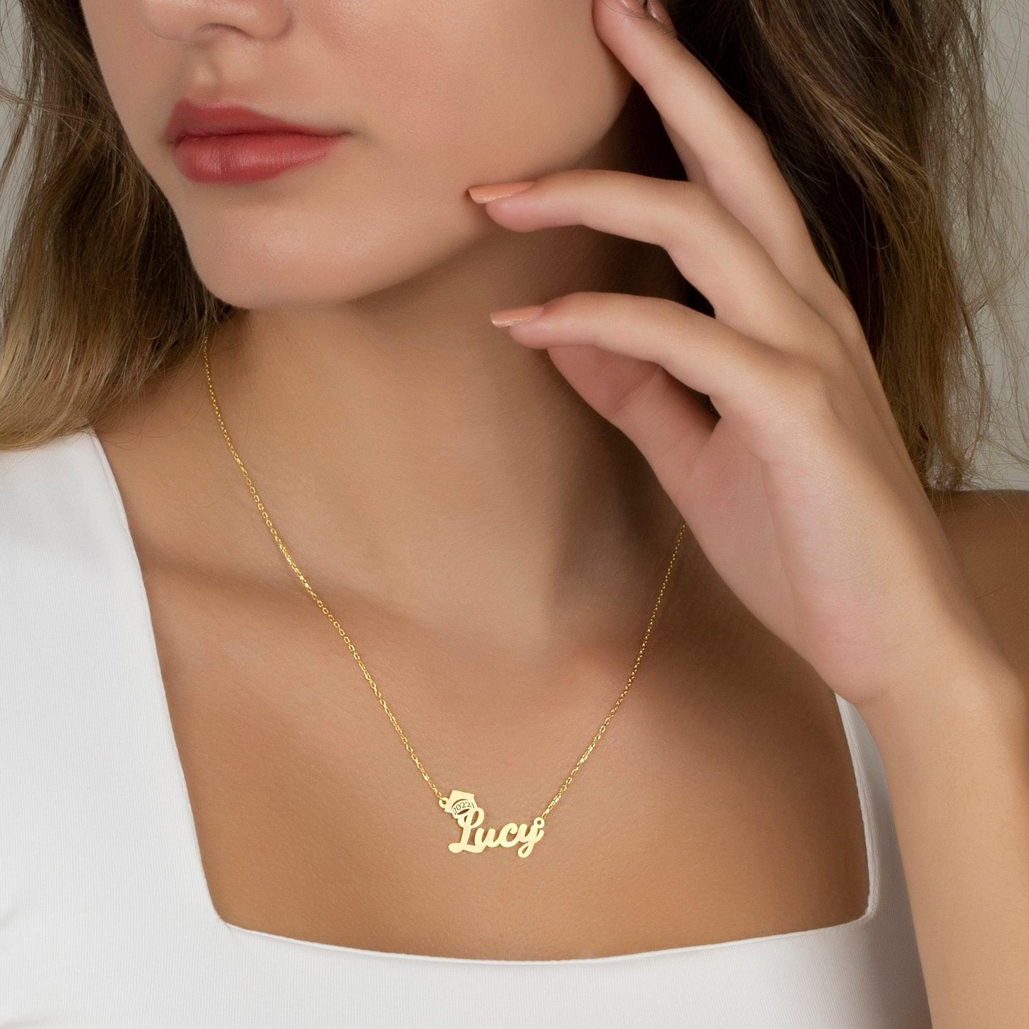 Custom Graduation Necklace, Senior 2022, Mastered Gift, PHD Gift, Graduation Gifts, Gifts for College Students, PHD Gift.