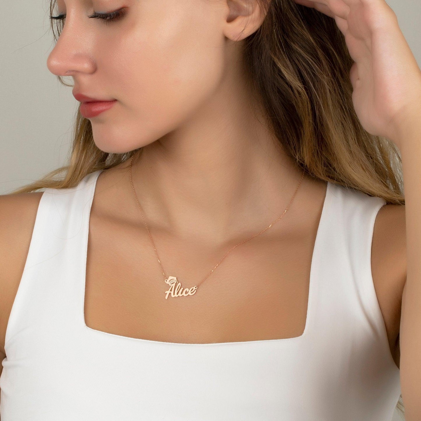 Custom Graduation Necklace, Senior 2022, Mastered Gift, PHD Gift, Graduation Gifts, Gifts for College Students, PHD Gift.