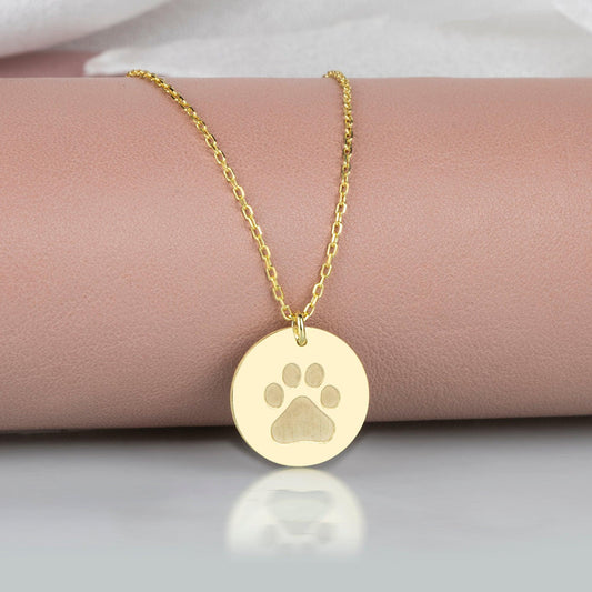 Actual Dog Cat Paw Print Necklace, Dog Paw Necklace, Cat Paw Necklace, Personalized Dog Name Necklace.