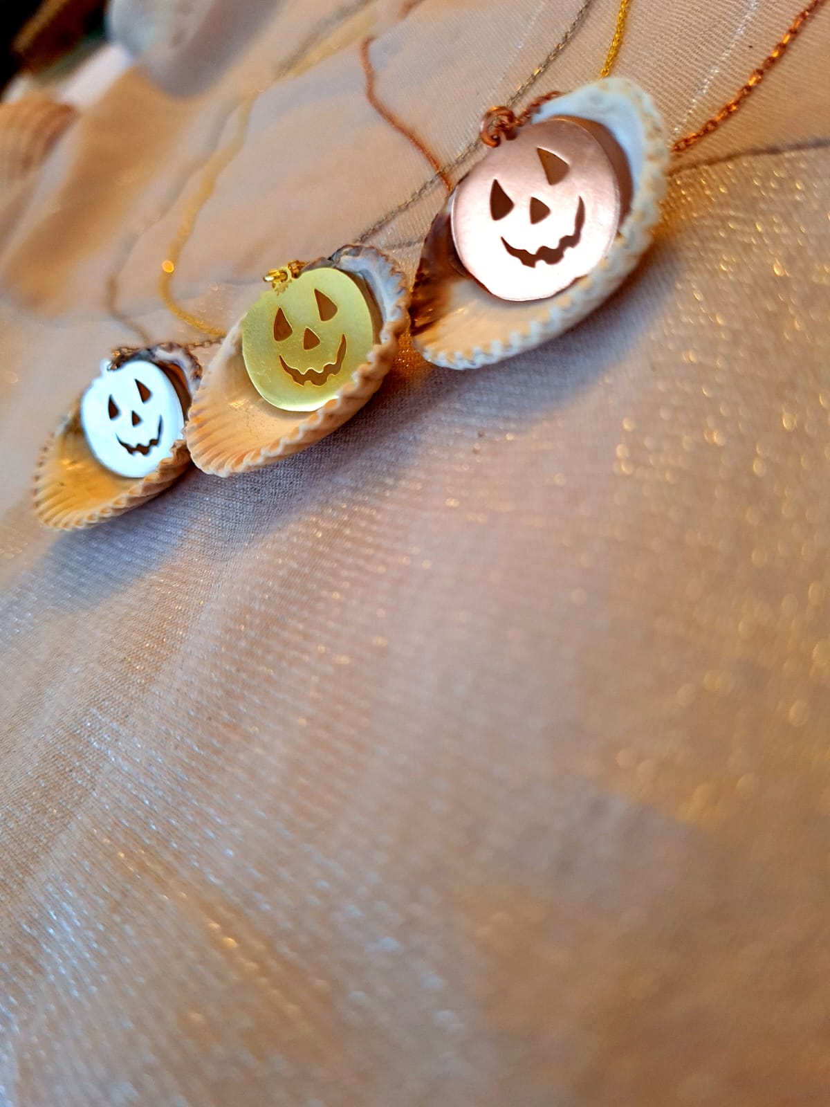 Dainty Pumpkin Halloween Necklace, Halloween Necklace, Halloween Gifts, Pumpkin Jewelry - Geniune Jewellery