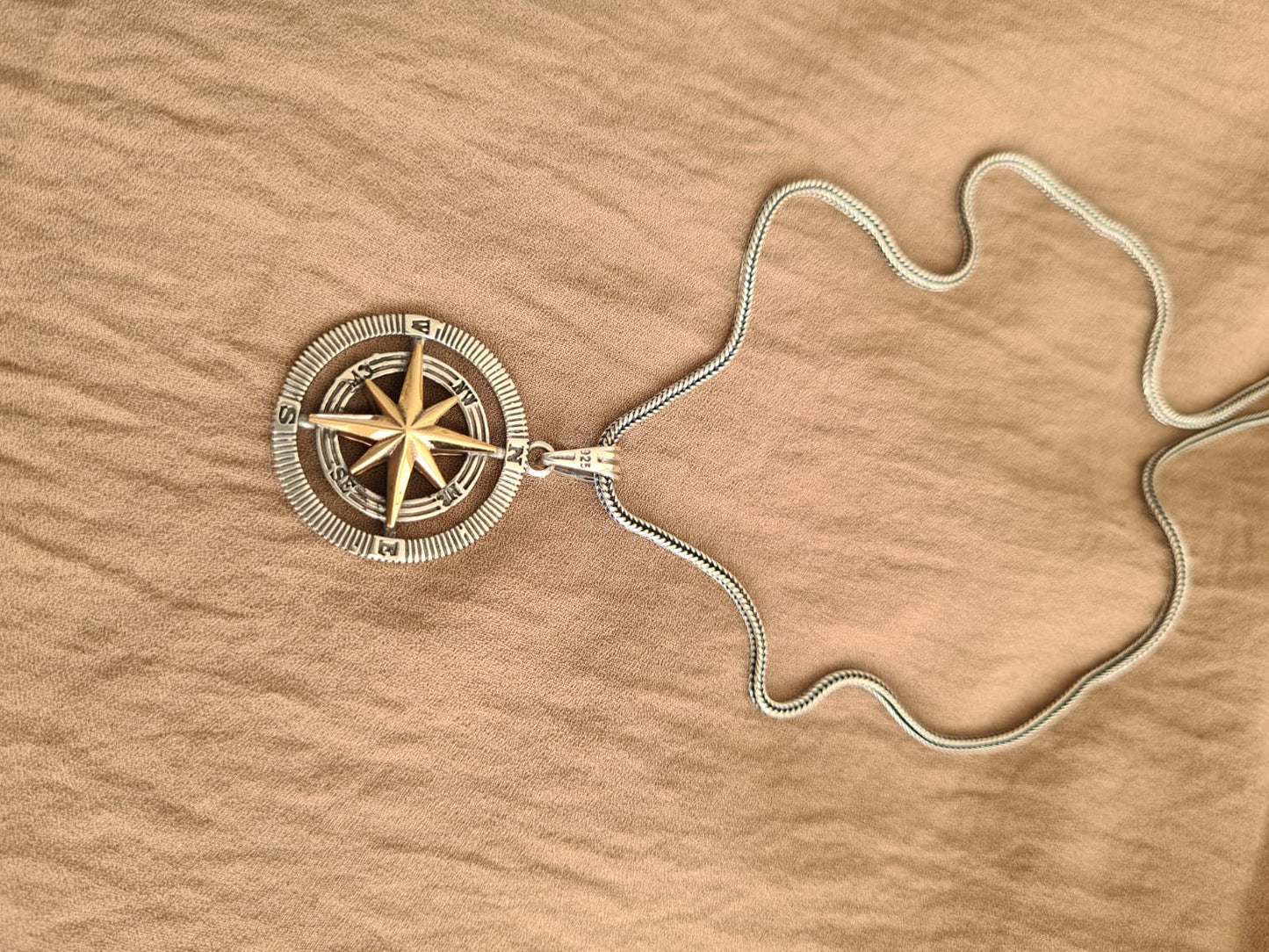 Compass Necklace, Compass Pendant, Compass Necklace, Necklace For Men, Gift For Men, Gift For Friend - Geniune Jewellery