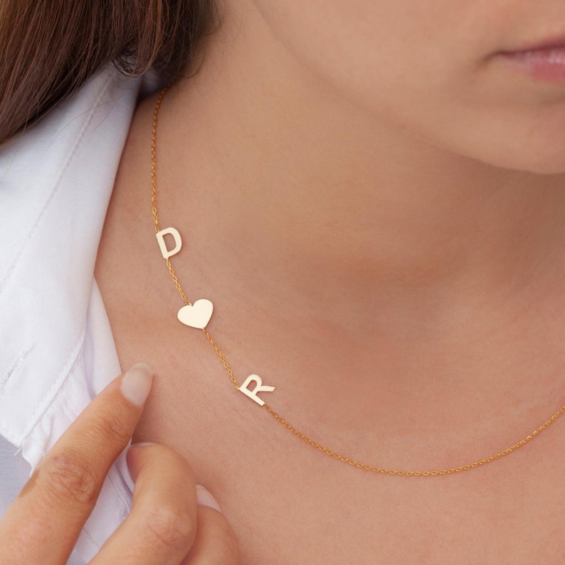 Meghan Markle Initial Necklace, Personalised Silver Necklace