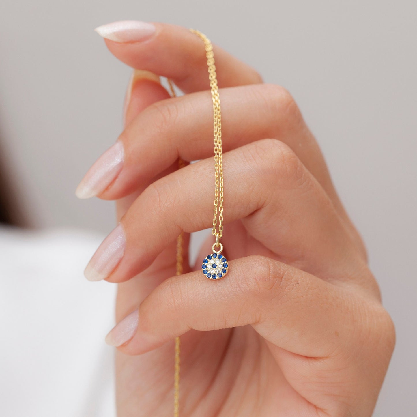Evil Eye Necklace, Golden Girl Gift, Mothers Day Gift