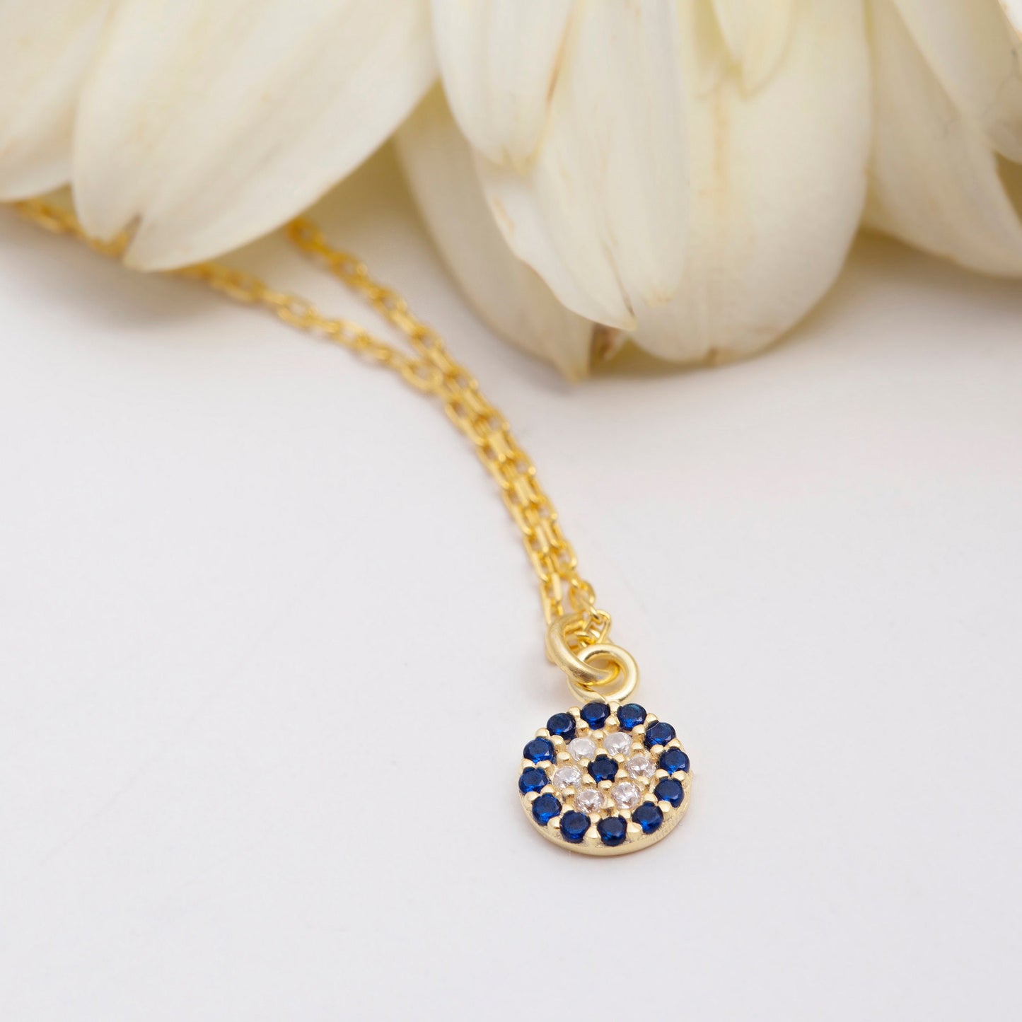 Evil Eye Necklace, Golden Girl Gift, Mothers Day Gift