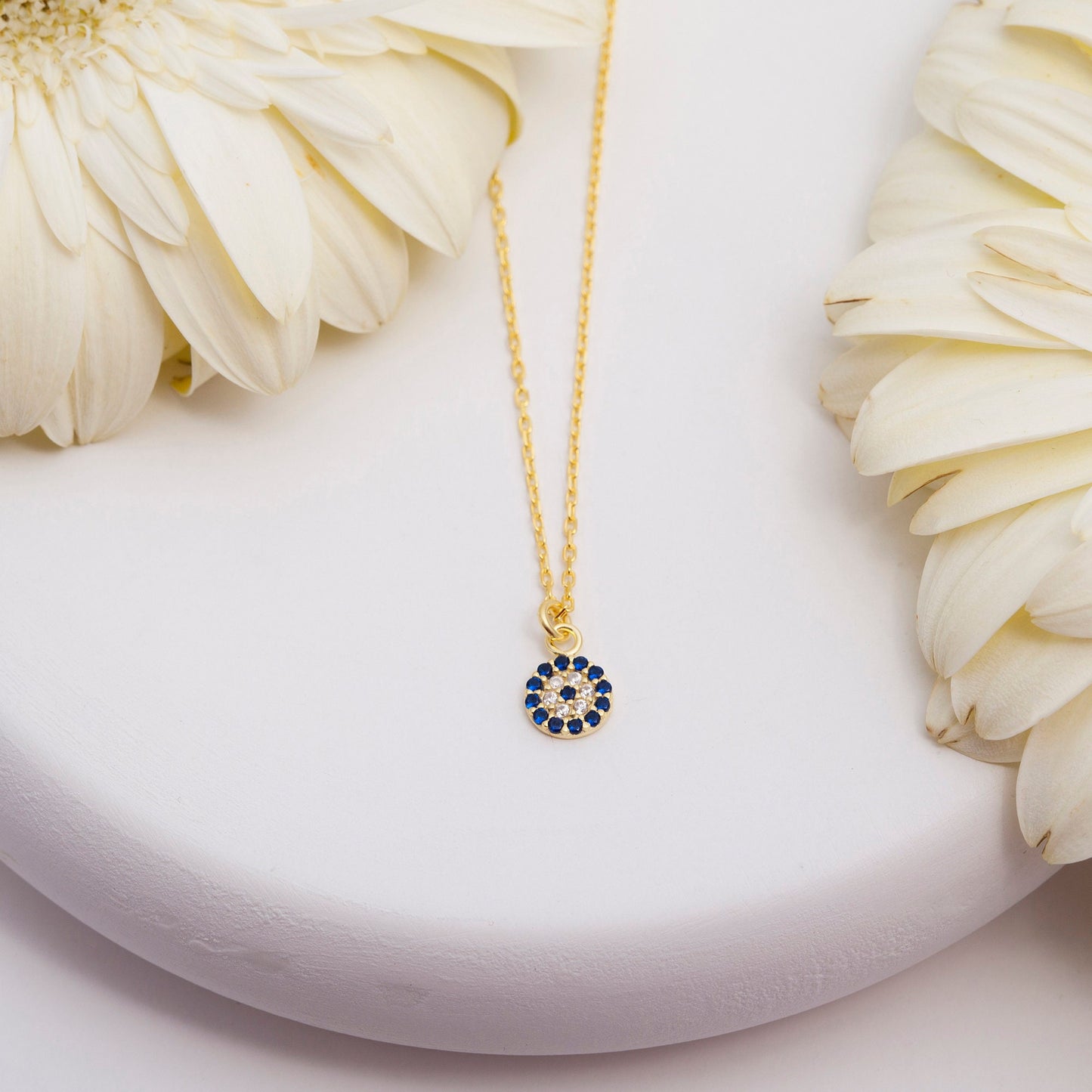Evil Eye Necklace, Golden Girl Gift, Mothers Day Gift
