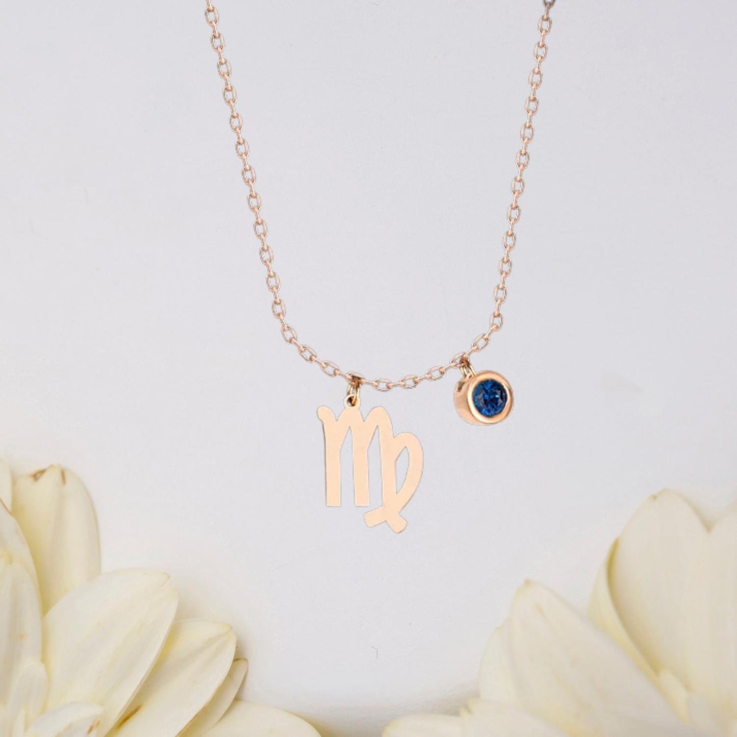 Zodiac Necklace, Birthstone Jewellery, Birthstone Necklace, Custom Birthday Gift, Personalised Astrology Birthday Gift, Horoscope Sign gift - Geniune Jewellery