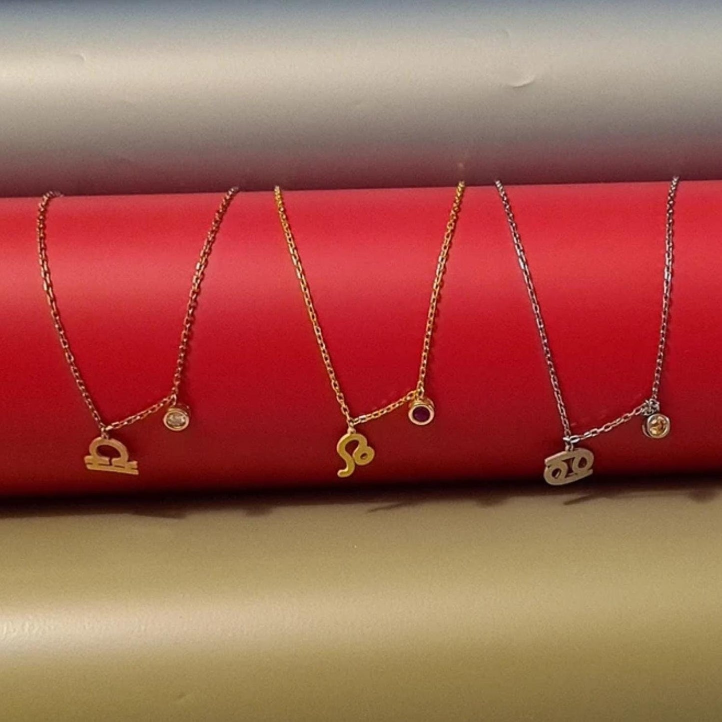 Zodiac Necklace, Birthstone Jewellery, Birthstone Necklace, Custom Birthday Gift, Personalised Astrology Birthday Gift, Horoscope Sign gift - Geniune Jewellery