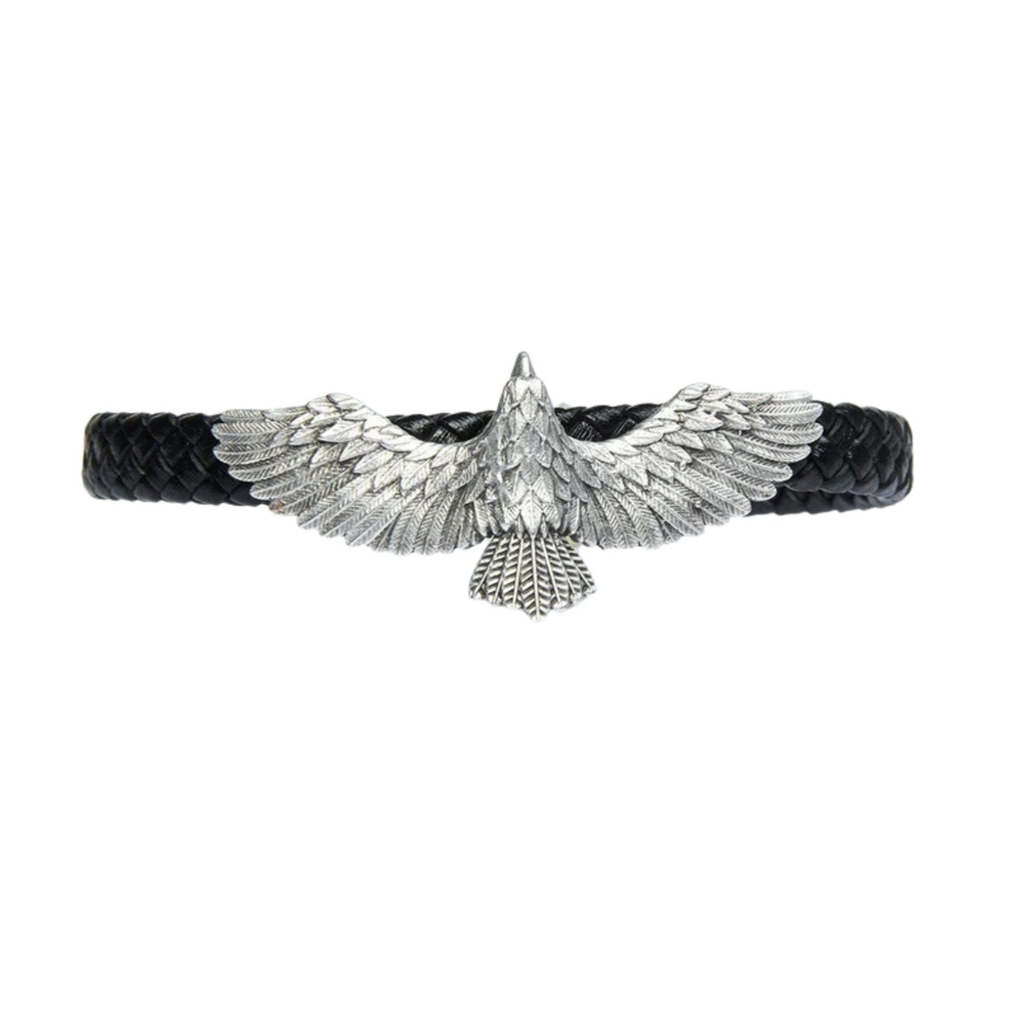 Eagle Figured Leather Bracelet, Mens Eagle Bracelet, Leather Bracelet, Hawk bracelet, wildlife bracelet, bird lover bracelet, gift for him
