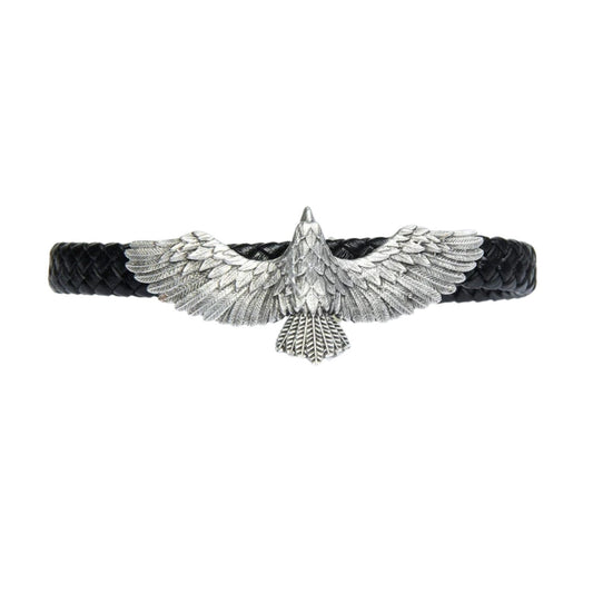 Eagle Figured Leather Bracelet, Mens Eagle Bracelet, Leather Bracelet,  Hawk bracelet, wildlife bracelet, bird lover bracelet, gift for him