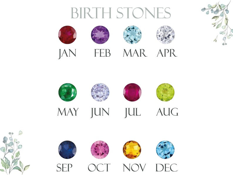 Multi-Stone Birthstone Ring, Multi Stone Birthstone Ring, Family Birthstone Ring, Mother's Day Gift - Geniune Jewellery