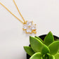 Clover Birthstone Necklace, Shamrock Necklace, Four Leaf Necklace