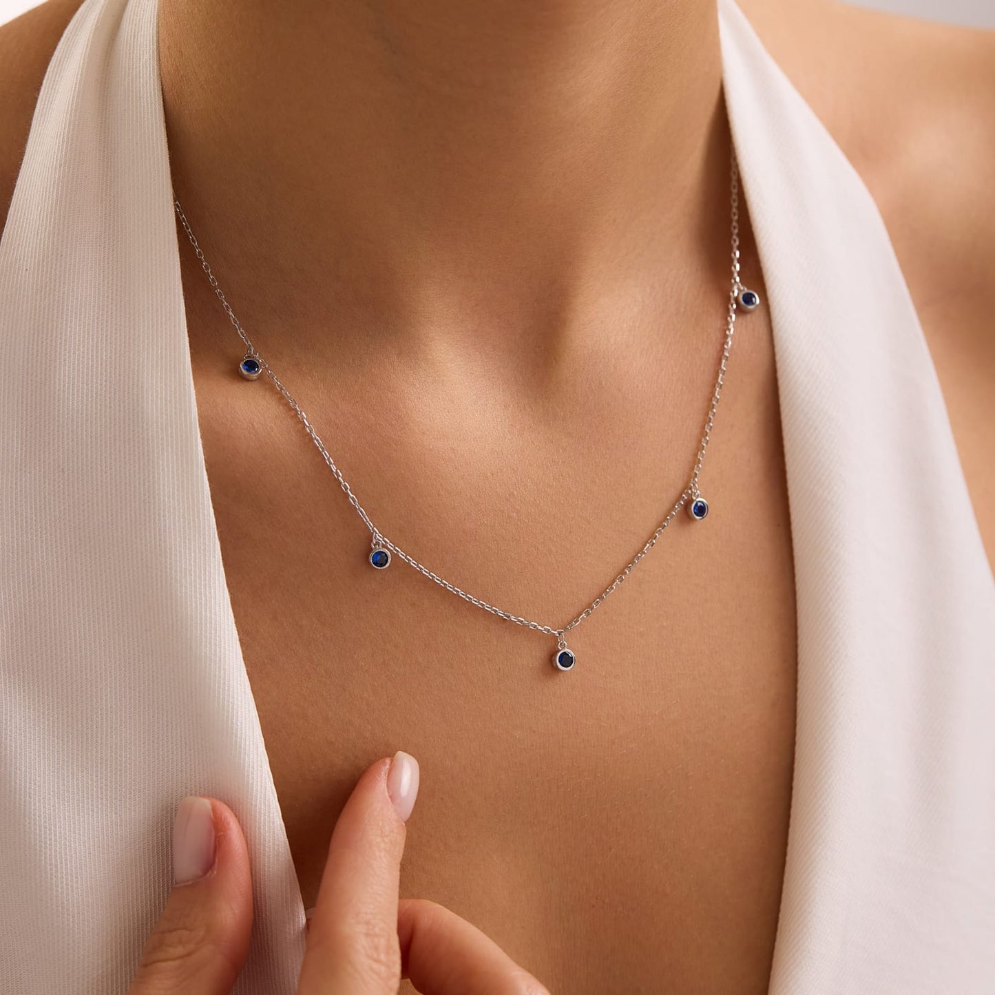 Birthstone Necklace for Mom • Family Birthstone Necklace for Mum