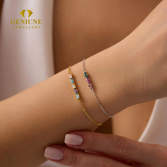 Birthstone Bracelet • Wedding Bracelet • Custom Gemstone Bracelet