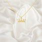 Crown Necklace, Queen Necklace, Sterling Silver Crown Pendant, Tiara Necklace, Princess Crown Necklace, Crown Charm, bridesmaid necklace