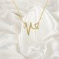 Heartbeat Necklace, Baby Heartbeat Gift, EKG Heartbeat Necklace, Actual Heartbeat Jewelry, Meaningful Gifts, Love Necklace, EKG Pendant