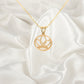 925K Sterling Silver Lotus Flower Necklace, Flower Pendant, Elegant Lotus Necklace, Lotus Flower Pendant, Lotus Jewelry, Christmas Gift