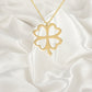 925K Silver Four Leaf Clover Necklace, Silver Clover, Luck Pendant, 4 Leaf Clover, Minimalist Clover Jewelry, Lucky Charm Necklace Gift