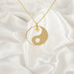 Silver Ying Yang Necklace, Spiritual Necklace, Ying Yang Charm Necklace, Dainty Ying Yang Pendant, Summer Jewelry, Minimalist Yoga Gift