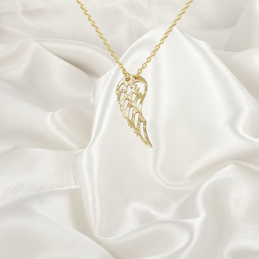 925K Silver Angel Wing Necklace, Memorial Wing necklace, Dainty Initial Disc, Miscarriage Necklace, Gifts for Mom, grandma gifts, nana gift