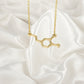 Dopamine Molecule Necklace, Happiness Jewellery, 925 Sterling Silver Necklace, Dopamine Symbol Necklace, Chemistry Gift, Science Jewellery