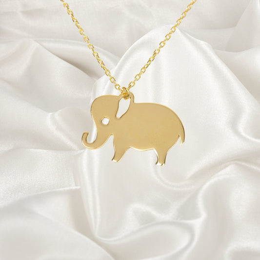 Elephant Necklace, Baby Animal Necklace, Mini Elephant jewelry, Elephant Gifts, Dainty Elephant Necklace, Tiny Gold Necklace, Elephant Charm