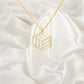 Cube Necklace, Dainty cube Necklace, Minimalist Necklace, Geometric Necklace, Cube Pendant, Tiny Cube Necklace, Maths Teacher Gift Idea