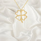 Silver Leaf Clover Necklace, Clover Necklace, Clover Leaf Necklace, Shamrock Necklace, Good Luck Necklace, Clover Charm, Clover Jewelry