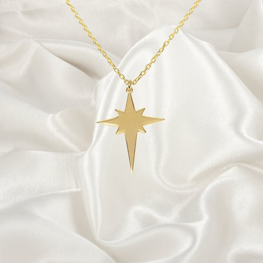 North Star Necklace, Polestar Necklace, Symbol Star Necklace, Christmas Gift, Gift for Her, Star Necklace, Minimalist North Star Necklace
