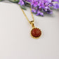 Goldstone Necklace, Gemstone Jewelry, GoldStone Round Pendant, Mini Crystal Pendant, Aura Necklace