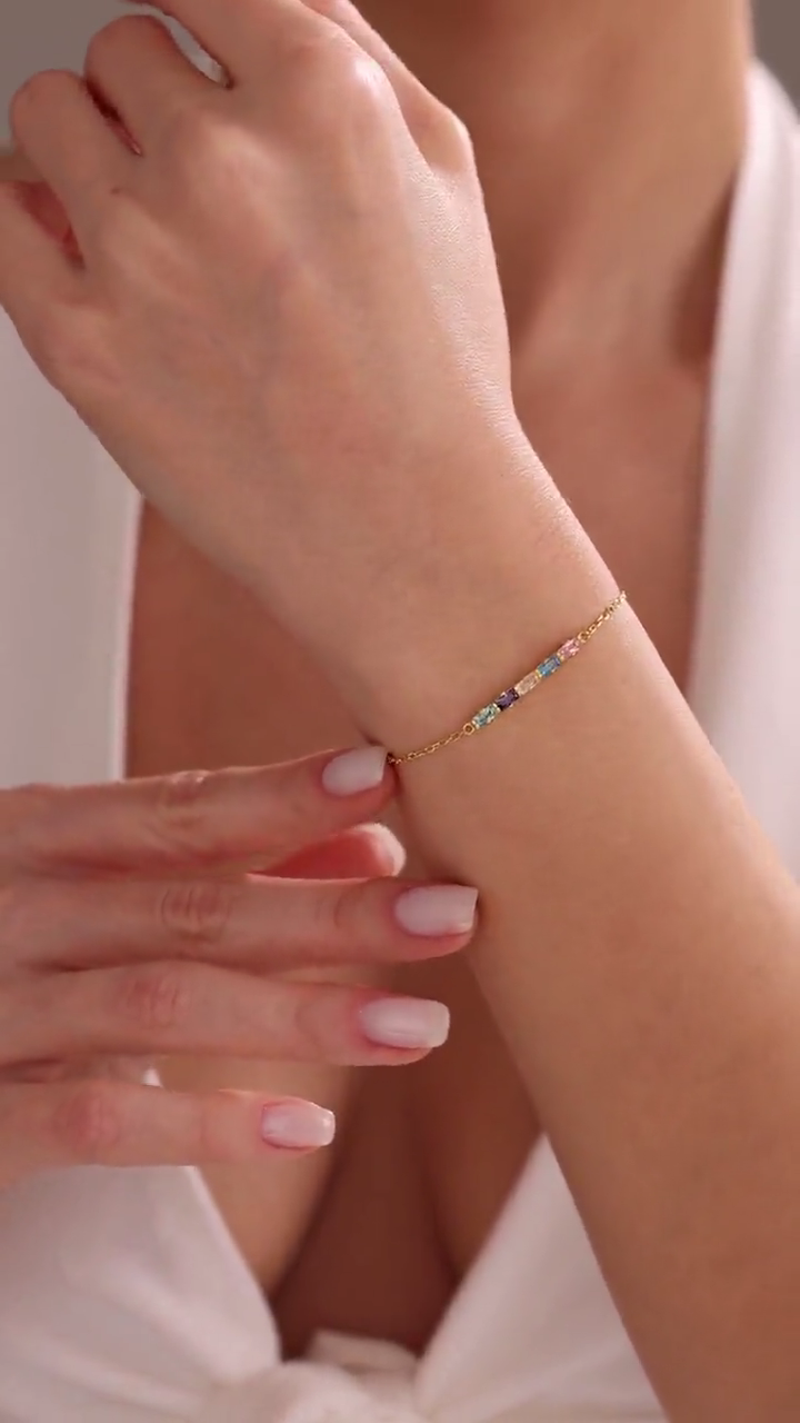 Birthstone Bracelet • Wedding Bracelet • Custom Gemstone Bracelet