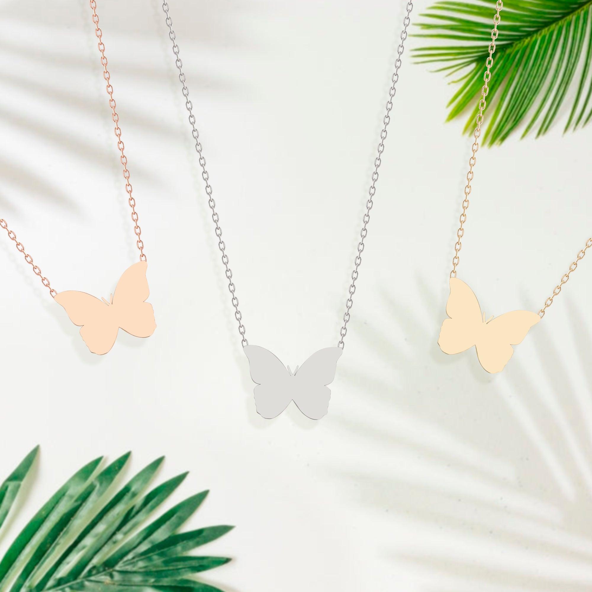 Buy Delicate M Initial Necklace, Butterfly Gold Initial Necklace, M Letter  Necklace, Monogram Necklace, Girlfriend Gift, Best Friend Gift Online in  India - Etsy