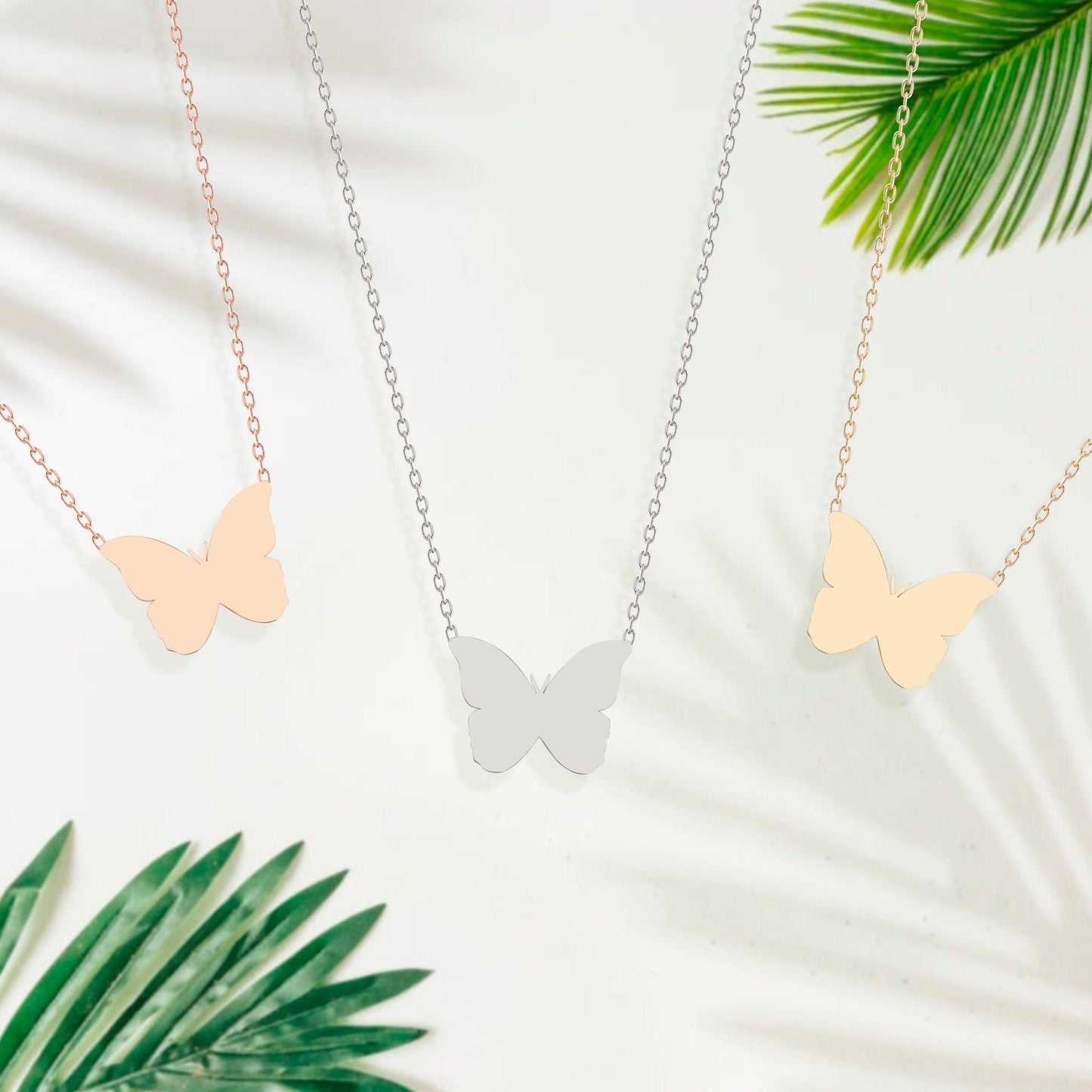 Silver ButterFly Necklace, Dainty Butterfly, Butterfly, Butterfly Necklace, Initial Necklaces,Butterfly Pendant,Necklace for Girl.