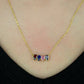 Drop Birthstone Necklace, Family Birthstone Necklace, Mum Grandma gift - Geniune Jewellery
