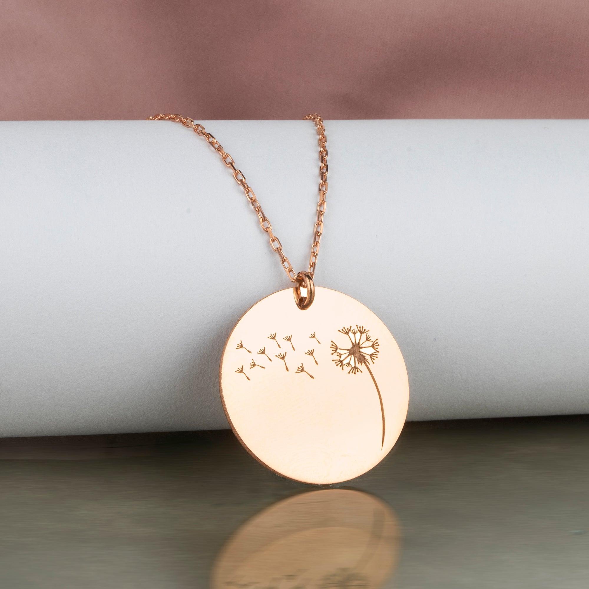 Dandelion necklace clearance