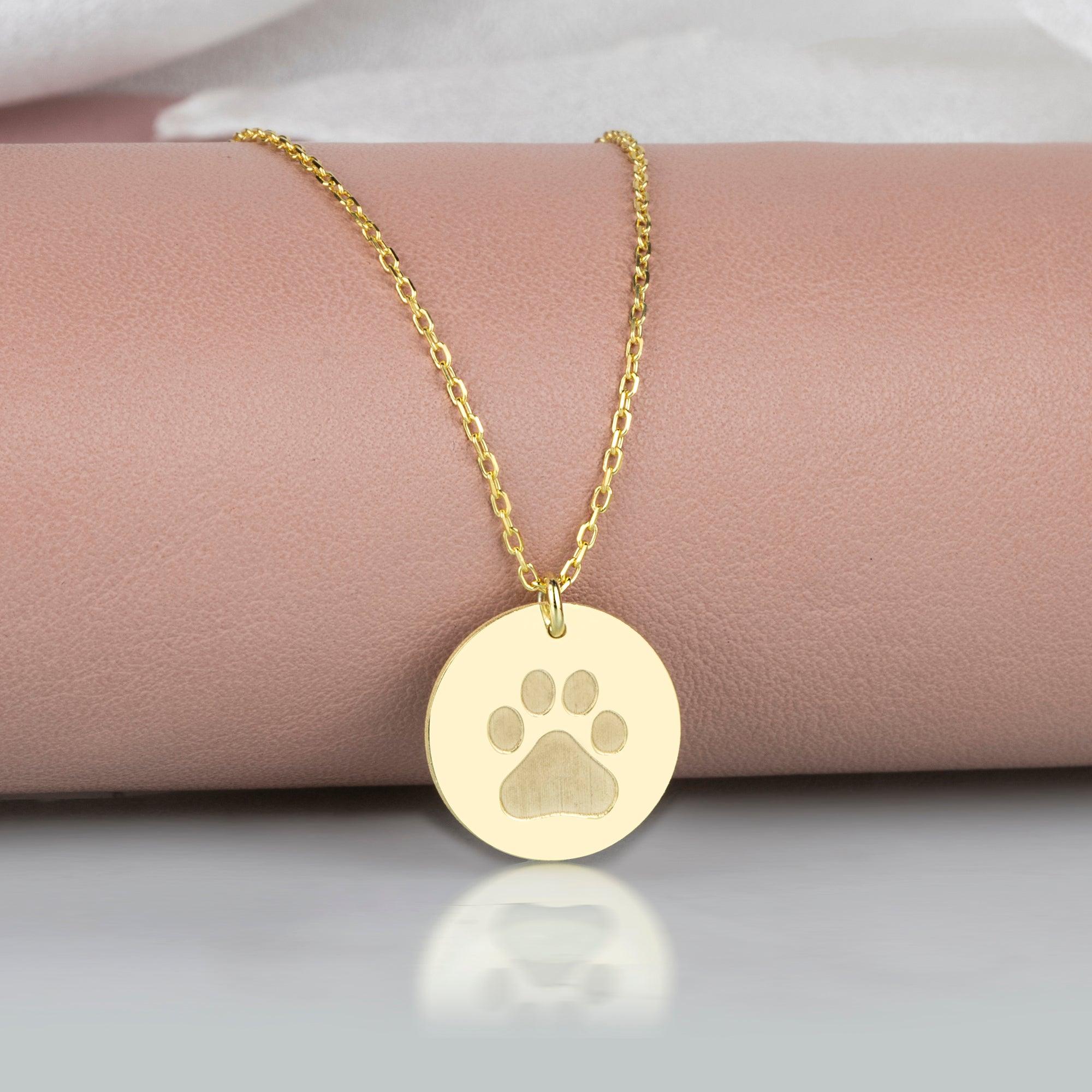 Paw Print On My Heart Necklace | BAZ and BEA