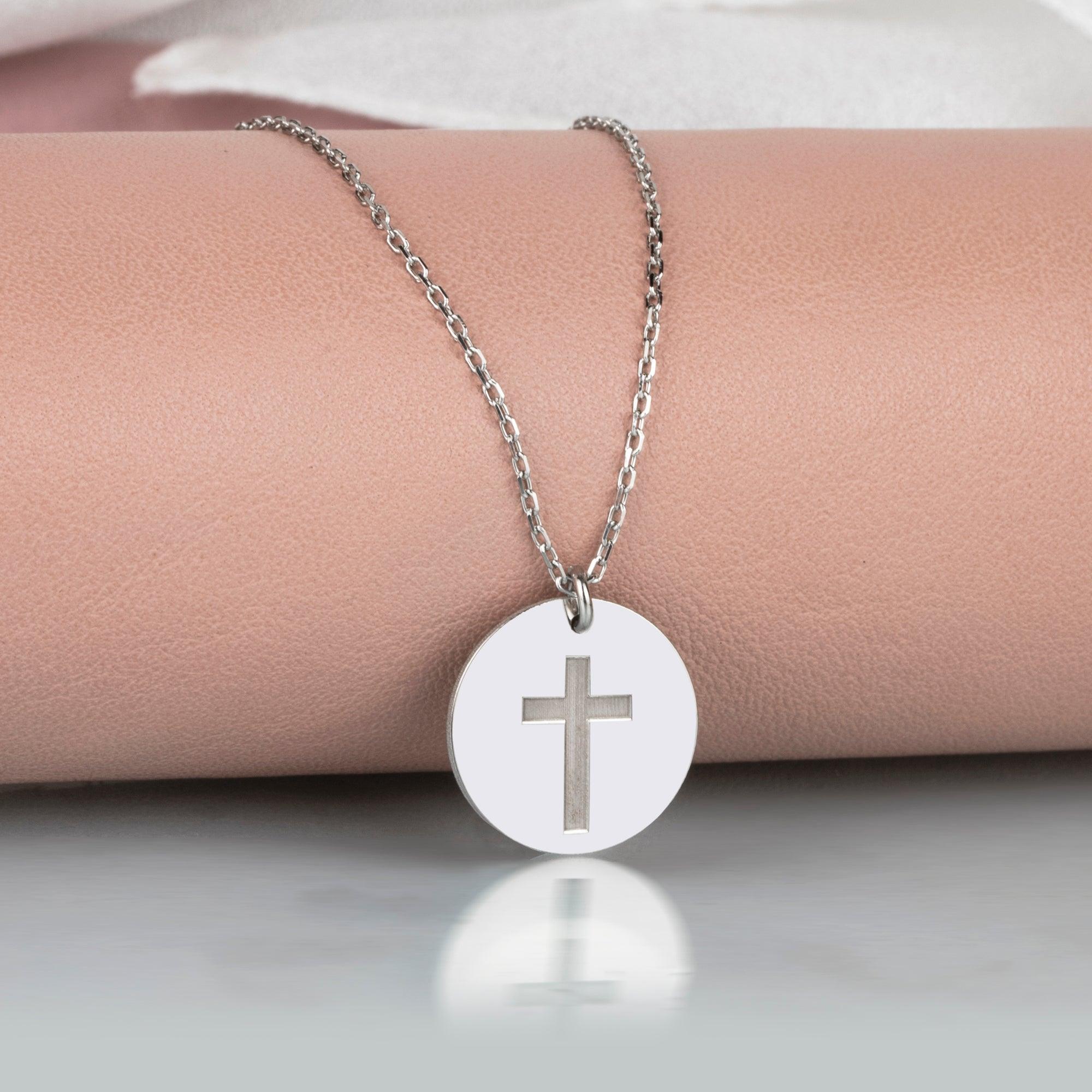 Faith Cross Pendant with CUSTOMIZED Message Card – RISEshed.com | Jewelry  Store