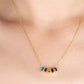 Drop Birthstone Necklace, Family Birthstone Necklace, Mum Grandma gift - Geniune Jewellery