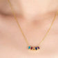 Drop Birthstone Necklace, Family Birthstone Necklace, Birthstone Jewelry, Tear Drop Birthstone Necklace - Geniune Jewellery