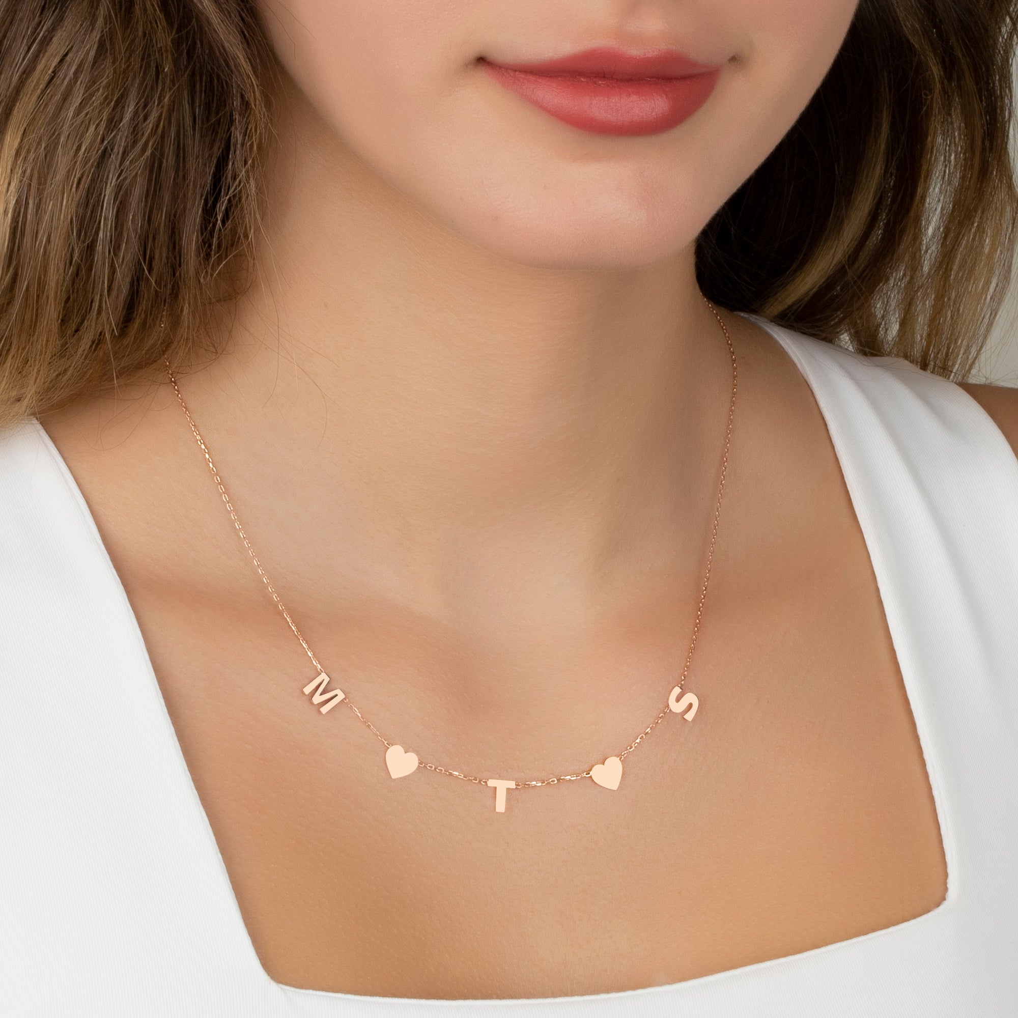 Custom Dainty Initial Necklace | Initial necklace, Initial tag necklace,  Dainty initial necklace