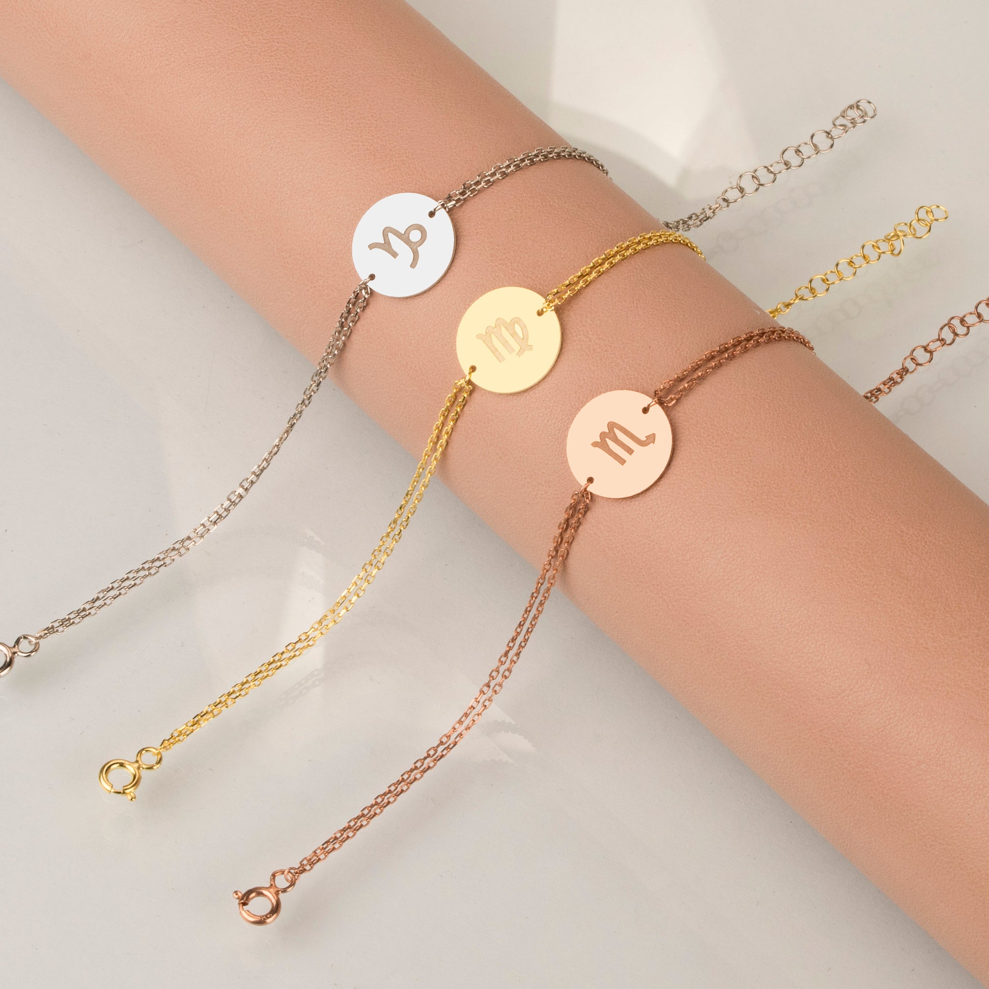 Silver Zodiac Bracelet, Minimalist Constellation Bracelet, Engraved Zodiac, Custom Birthday Gift - Geniune Jewellery