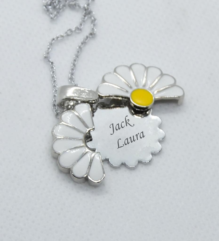 Daisy Pendant, Daisy Necklace, Daisy Silver Flower Necklace for Women, 925 Sterling Silver, Birthday Present.