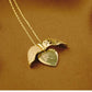 Personalised Heart Necklace, Custom Heart Jewellery, Girlfriend Wedding Pendant, Gold Heart Necklace - Geniune Jewellery