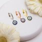 Evil Eye Cubic Zirconia Earrings, 925K Silver Earring for Her, Birthday gift for her, Earring For Women, Evil Eye Jewellery, CZ Earrings