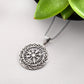 Silver Vegvisir Necklace, Norse Necklace, Norse Runes Pendant, Vikings Protection Amulet, Viking Jewellery for women, Viking Compass jewelry